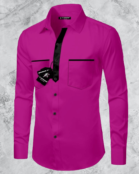 J K Enterprise Cotton Blend Regular Fit Solids Full Sleeves Men's Casual Shirt - Pink ( Pack of 1 ) J K Enterprise Cotton Blend Regular Fit Solids Full Sleeves Men's Casual Shirt - Pink ( Pack of 1 )