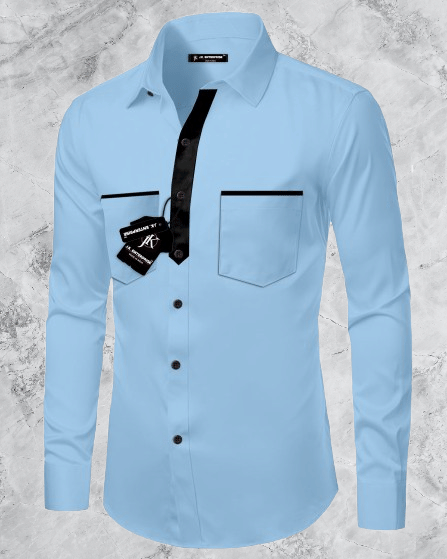 J K Enterprise Cotton Blend Regular Fit Solids Full Sleeves Men's Casual Shirt - Aqua Blue ( Pack of 1 ) J K Enterprise Cotton Blend Regular Fit Solids Full Sleeves Men's Casual Shirt - Aqua Blue ( Pack of 1 )