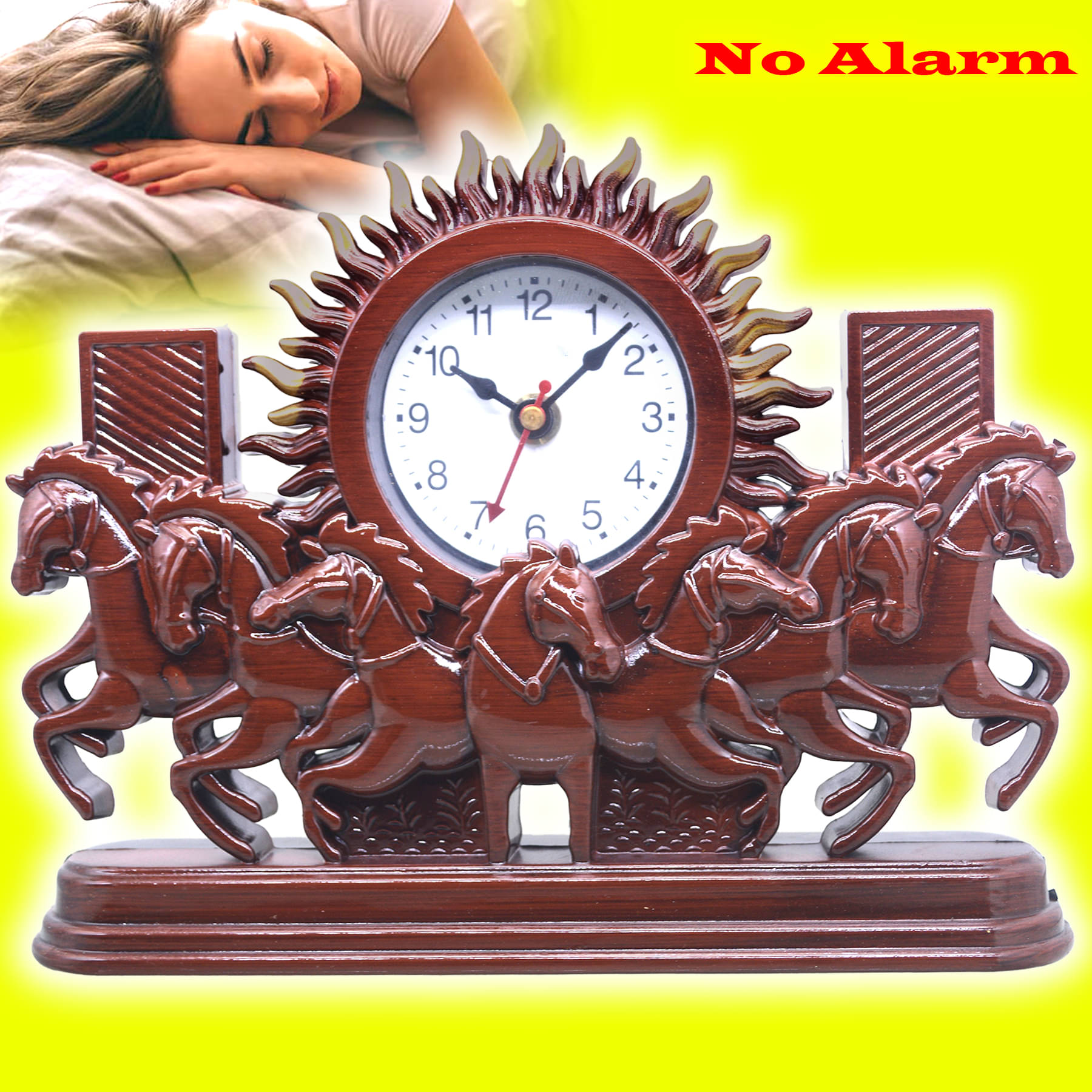     			JMALL Analog Plastic Table Clock - Pack of 1