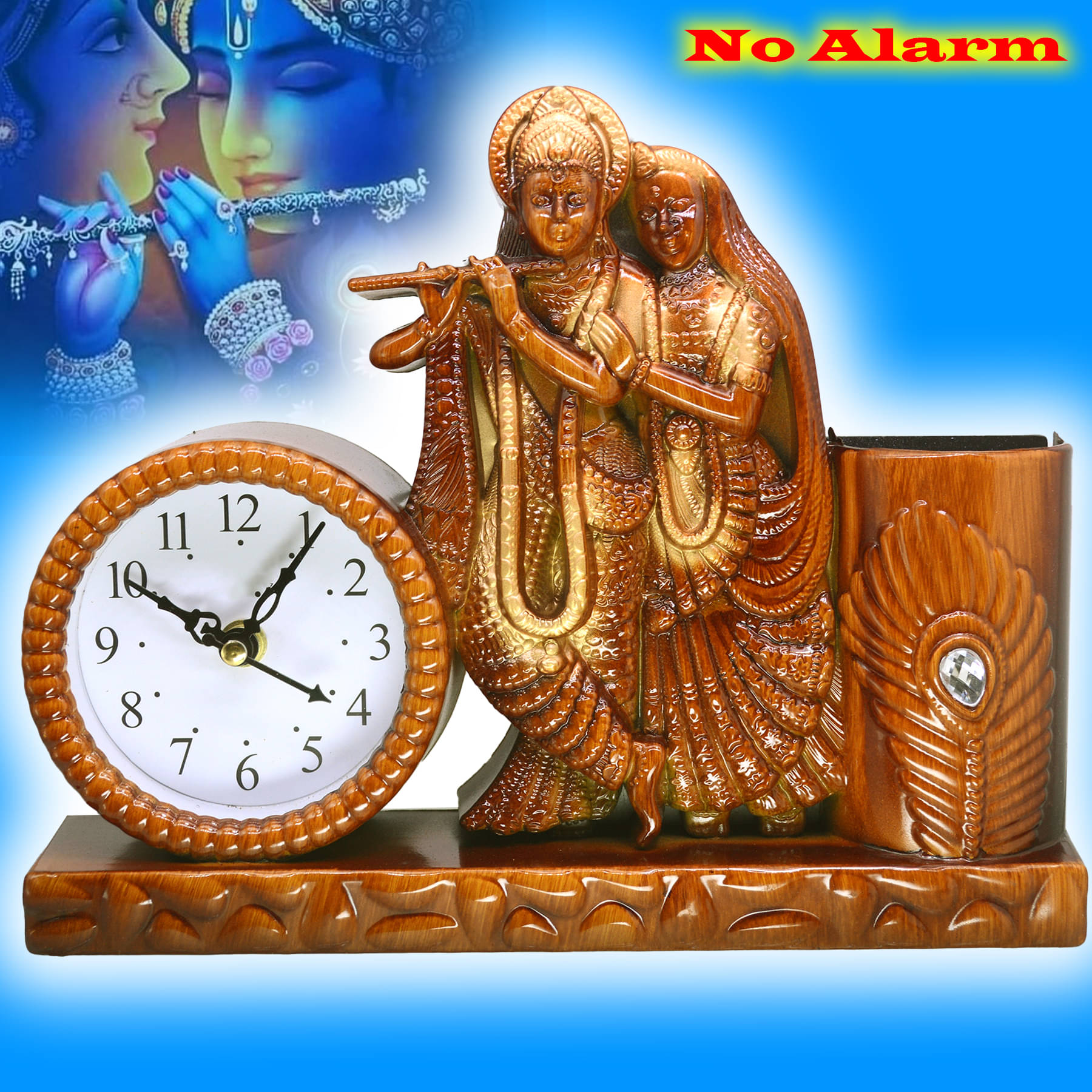     			JMALL Analog Plastic Table Clock - Pack of 1