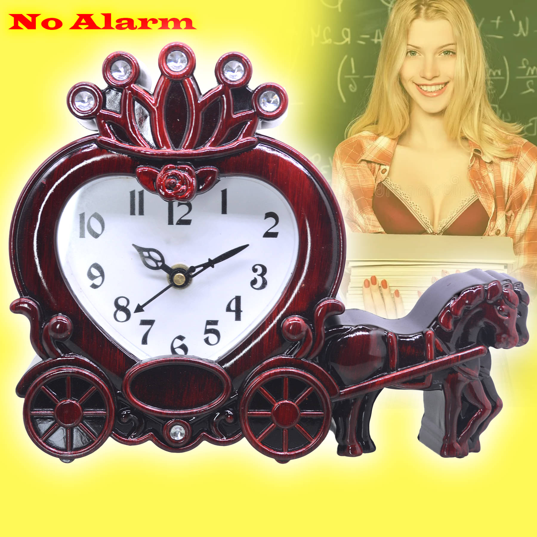     			JMALL Analog Plastic Table Clock - Pack of 1