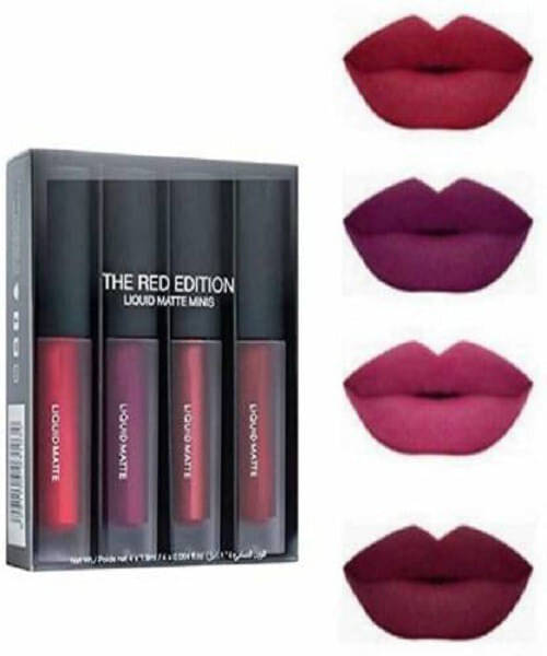     			Mixonshun Multi Matte Long Lasting Liquid Lipstick ( Pack of 1 )