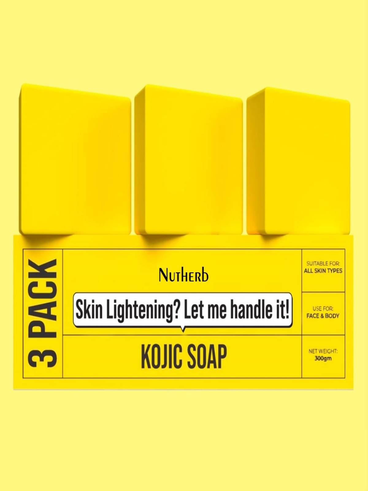     			NUTHERB Beauty Gharr Kojic Soap for All Skin Type ( Pack of 3 )