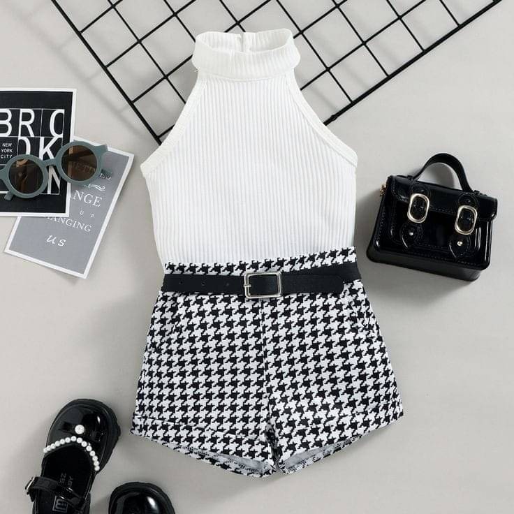     			Ramiaaz Pack of 1 Baby Girls Cotton Blend T-shirt & Shorts ( White )