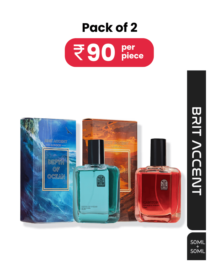 Brit Accent Eau De Toilette (EDT) Woody,Fresh,Smoky Mild -Fragrance For Unisex ( Pack of 2 ) Brit Accent Eau De Toilette (EDT) Woody,Fresh,Smoky Mild -Fragrance For Unisex ( Pack of 2 )