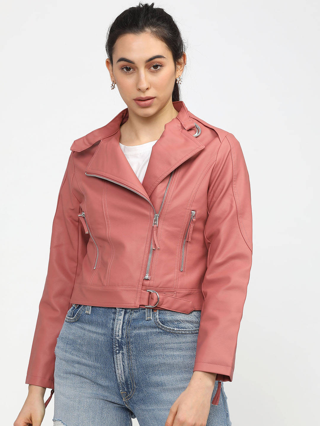 Tokyo Talkies - Cotton Blend Pink Jackets Tokyo Talkies - Cotton Blend Pink Jackets