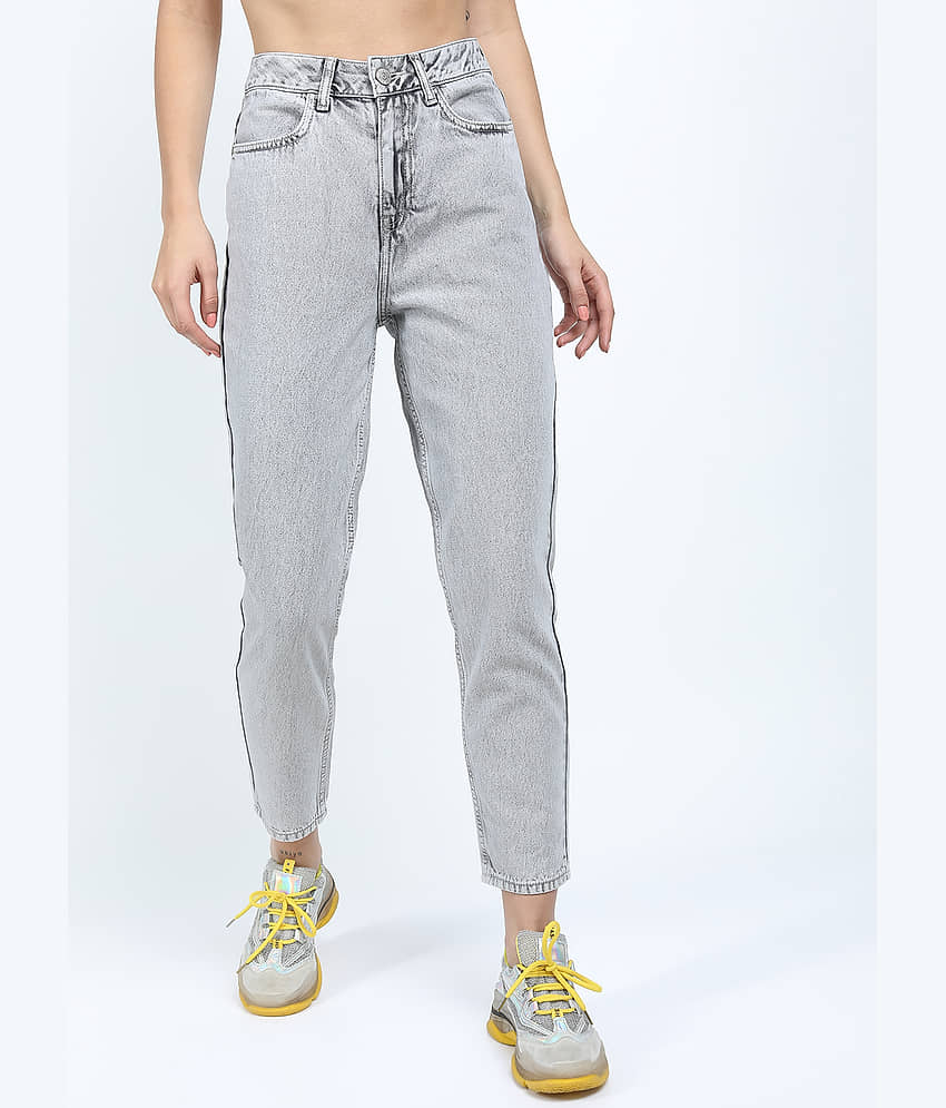 Tokyo Talkies Women Mom Fit Waist Jeans - Jeans | Buy online on ZillyBuy