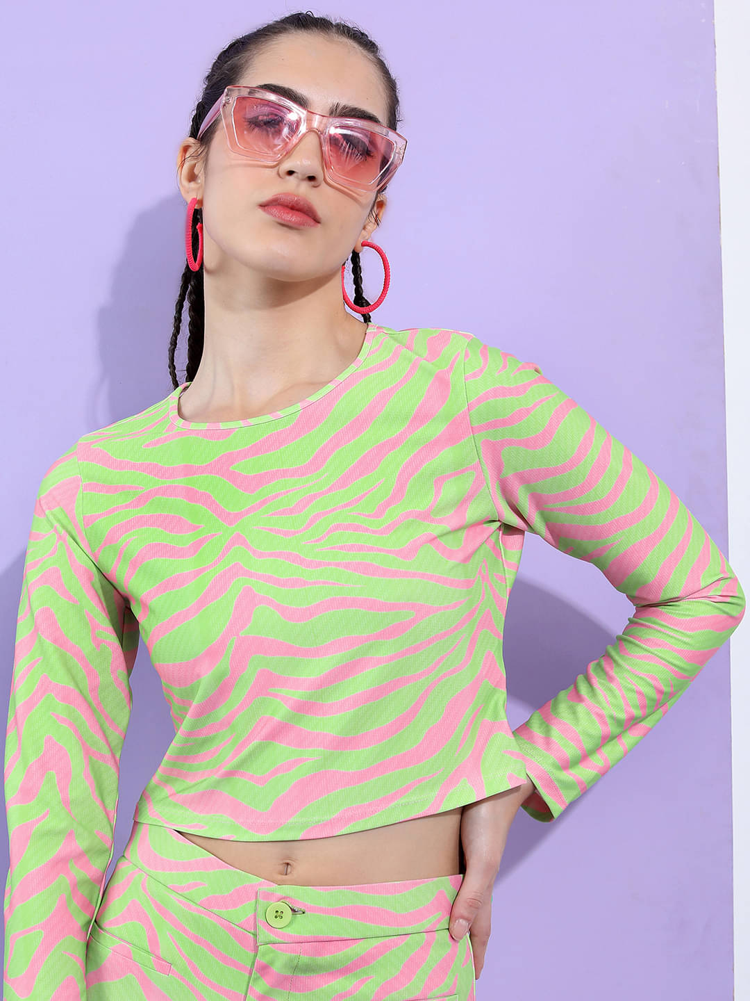 Tokyo Talkies Women's Polyester Regular Top ( Green )     			Tokyo Talkies Women's Polyester Regular Top ( Green )