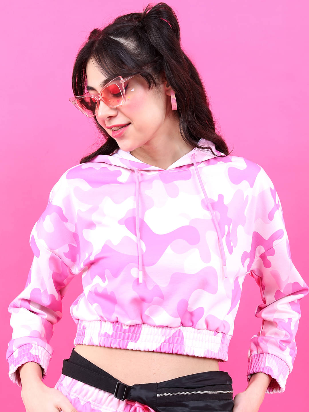     			Tokyo Talkies Women's Polyester Regular Top ( Pink )