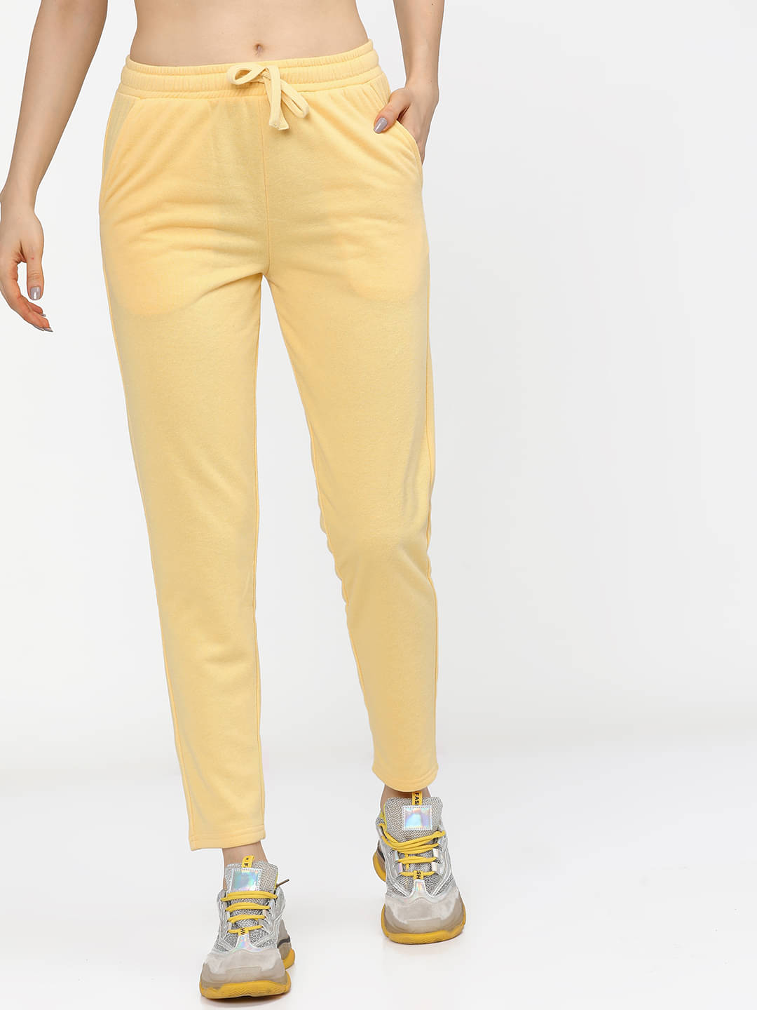 Tokyo Talkies Yellow Polyester Women's Cycling Trackpants ( Pack of 1 ) Tokyo Talkies Yellow Polyester Women's Cycling Trackpants ( Pack of 1 )