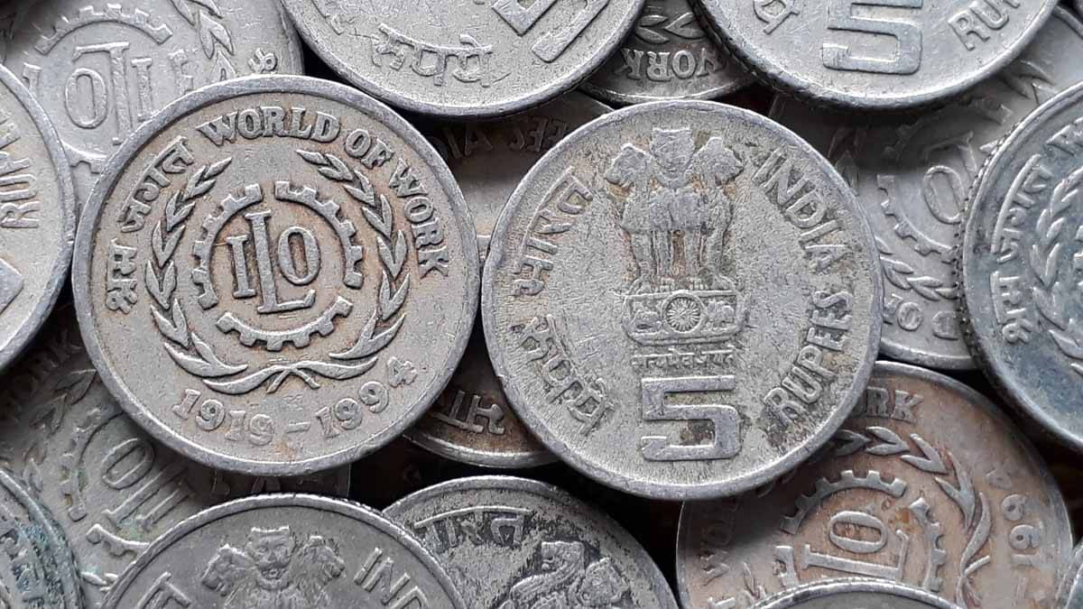 ( 50 COINS LOT ) - 5R (World of Work) COMMEMORATIVE - 75 Years of ILO ( 50 COINS LOT ) - 5R (World of Work) COMMEMORATIVE - 75 Years of ILO