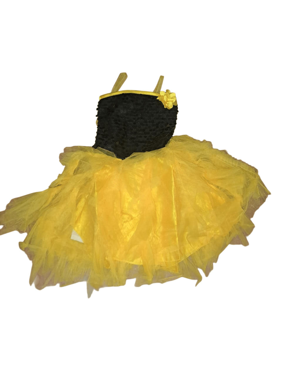 ADHYA Net Frock For Girls ( Pack of 1 , Black,Yellow ) ADHYA Net Frock For Girls ( Pack of 1 , Black,Yellow )