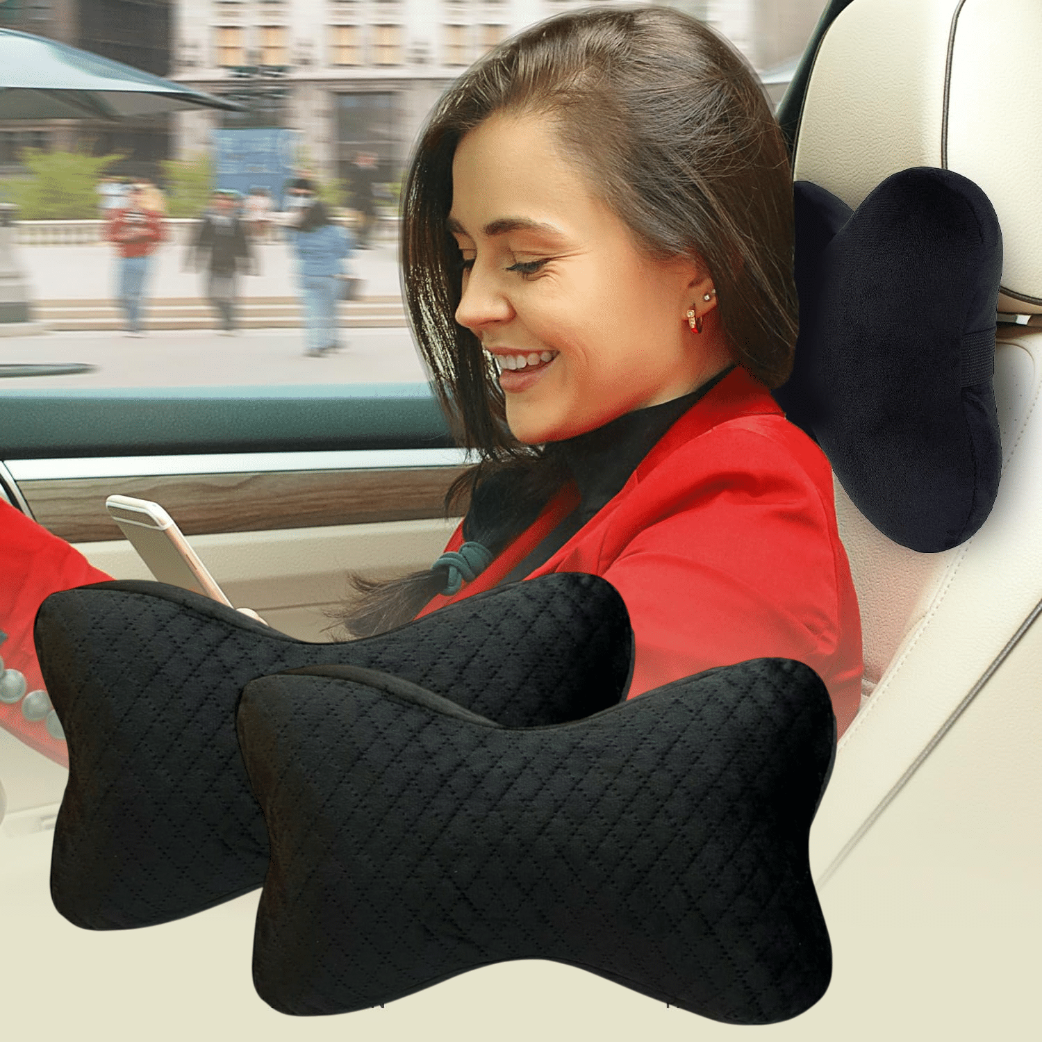     			AKSMIT Set of 2 Memory Foam Pillow