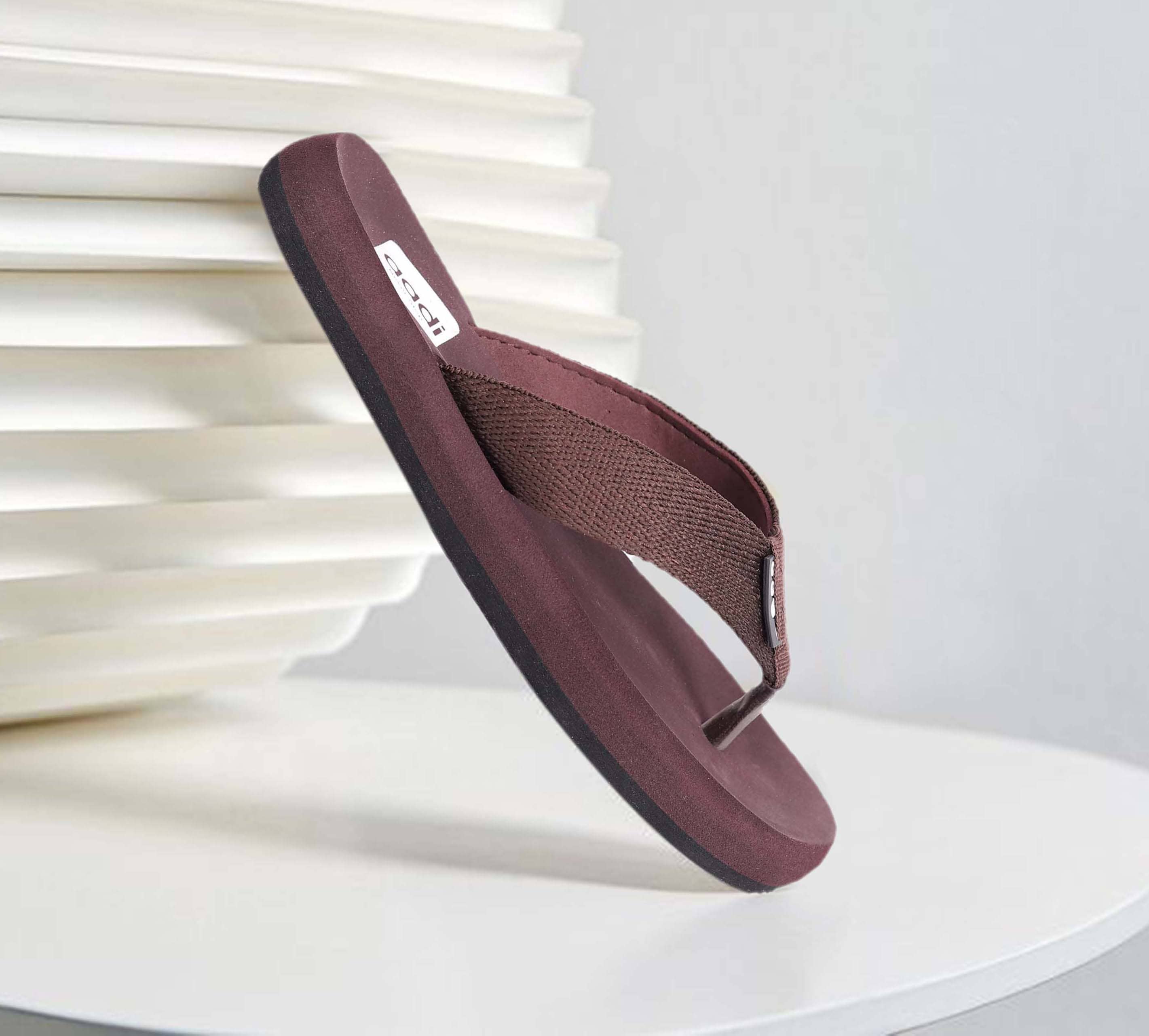 Aadi Maroon Men's Daily Slipper