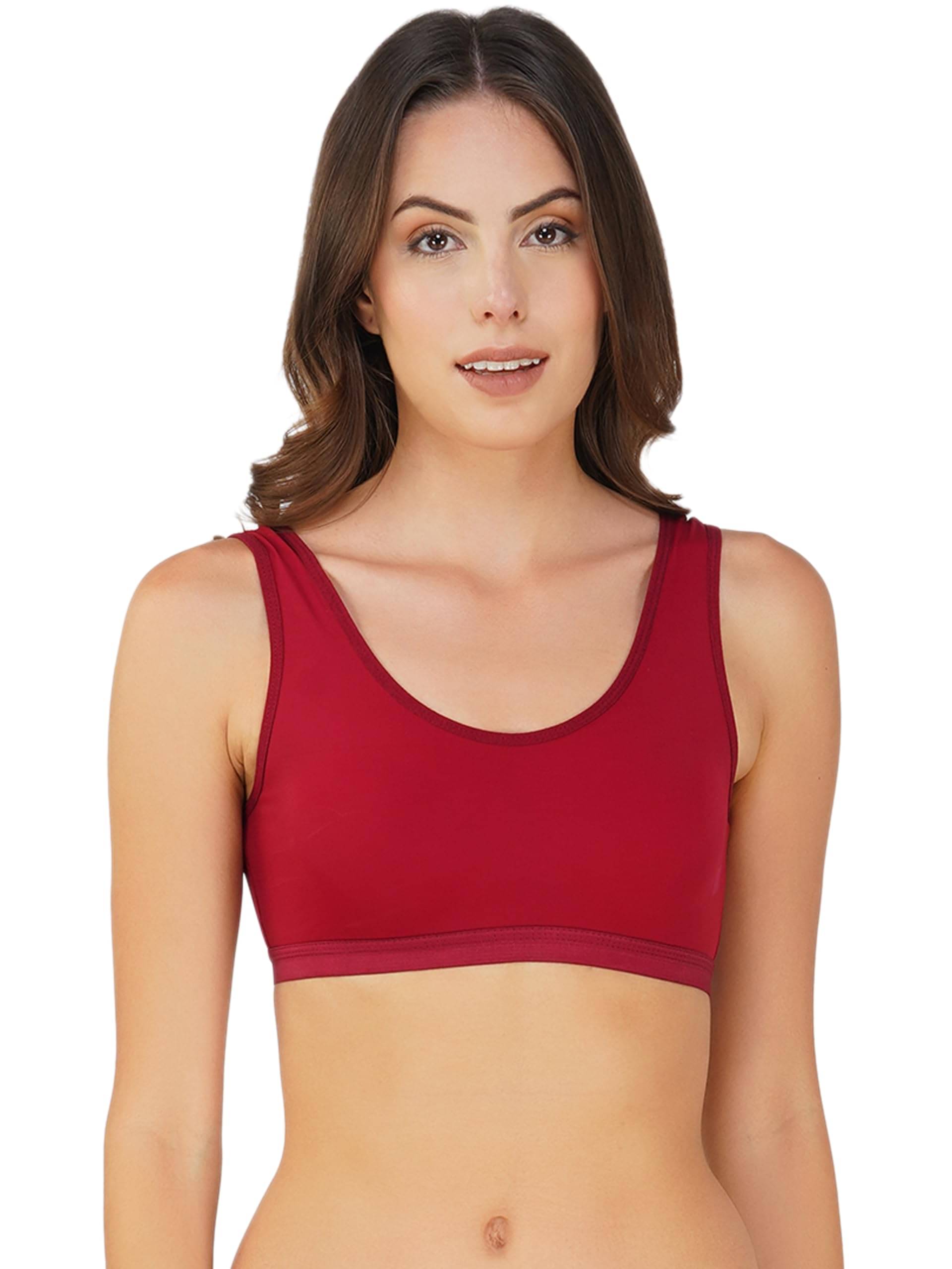 Arc de Shapes Orange Nylon Non Padded Women's Sports Bra ( Pack of 1 ) Arc de Shapes Orange Nylon Non Padded Women's Sports Bra ( Pack of 1 )