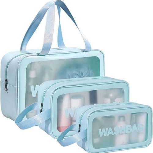     			BECKONMART Blue Travel Kits