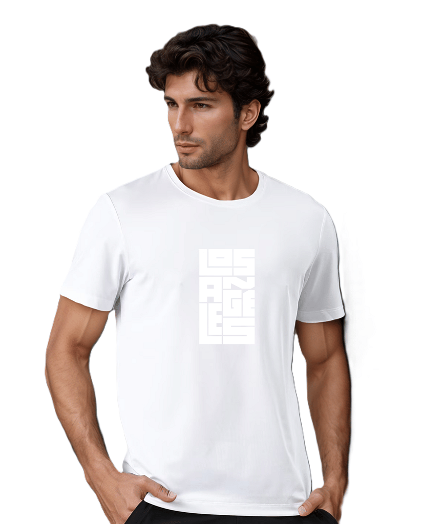 BLUEFICUS Men Polyester Regular Fit Printed T-Shirt ( White ) BLUEFICUS Men Polyester Regular Fit Printed T-Shirt ( White )