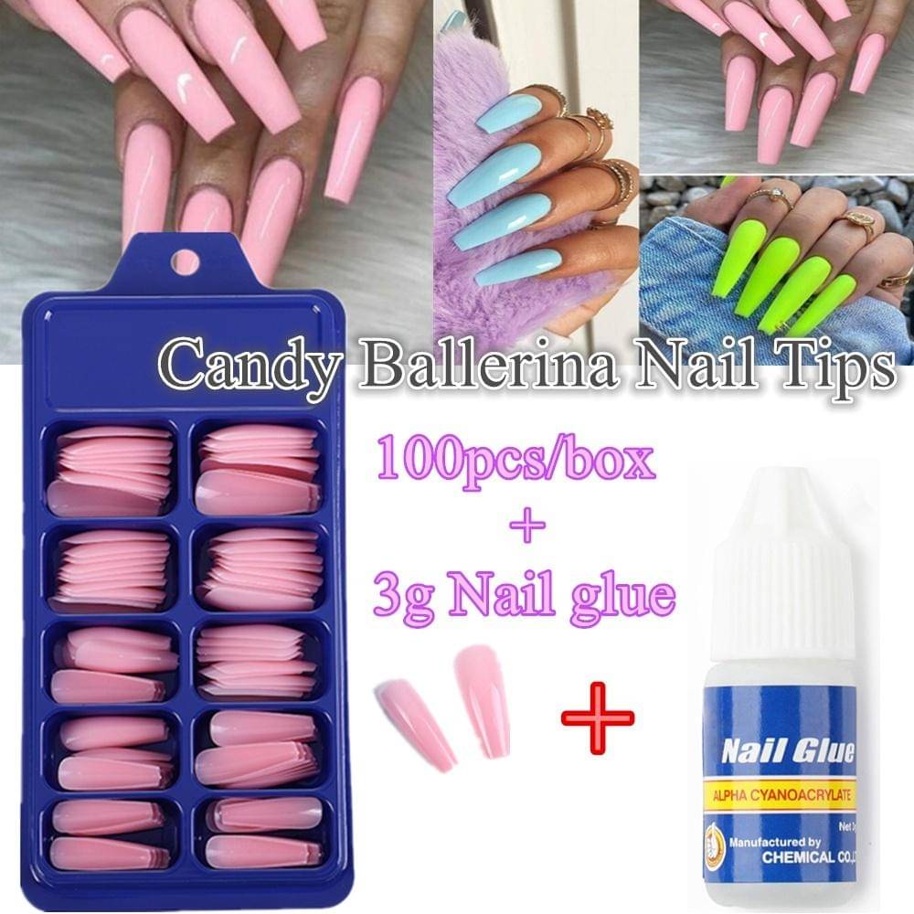     			COSCAT Fake Nail Set 100pcs Nails 100 g