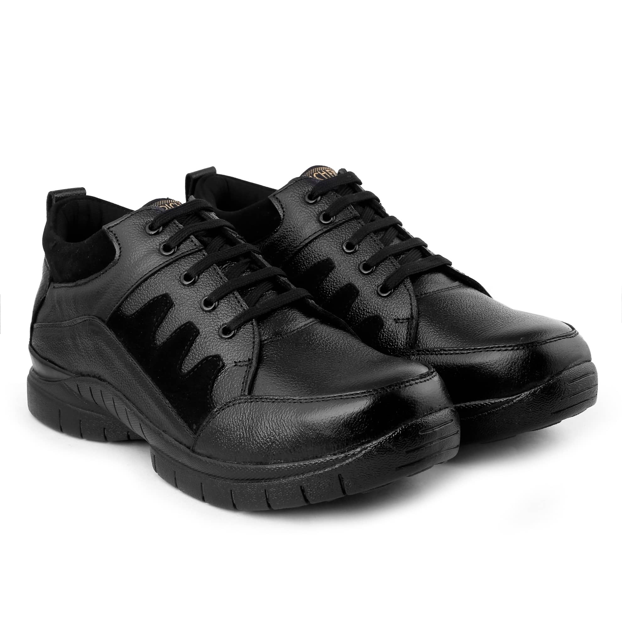 Enrich Field Mid Ankle Black Safety Shoes