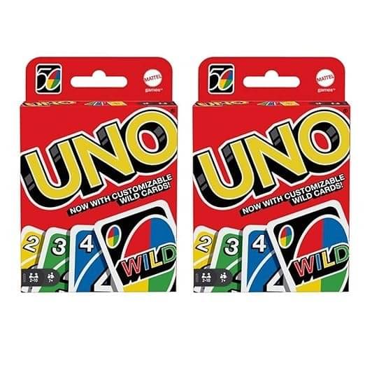     			FREEDY Pack of-2 Uno Playing Card Game for Family Fun Uno Playing Cards  (Multicolor)