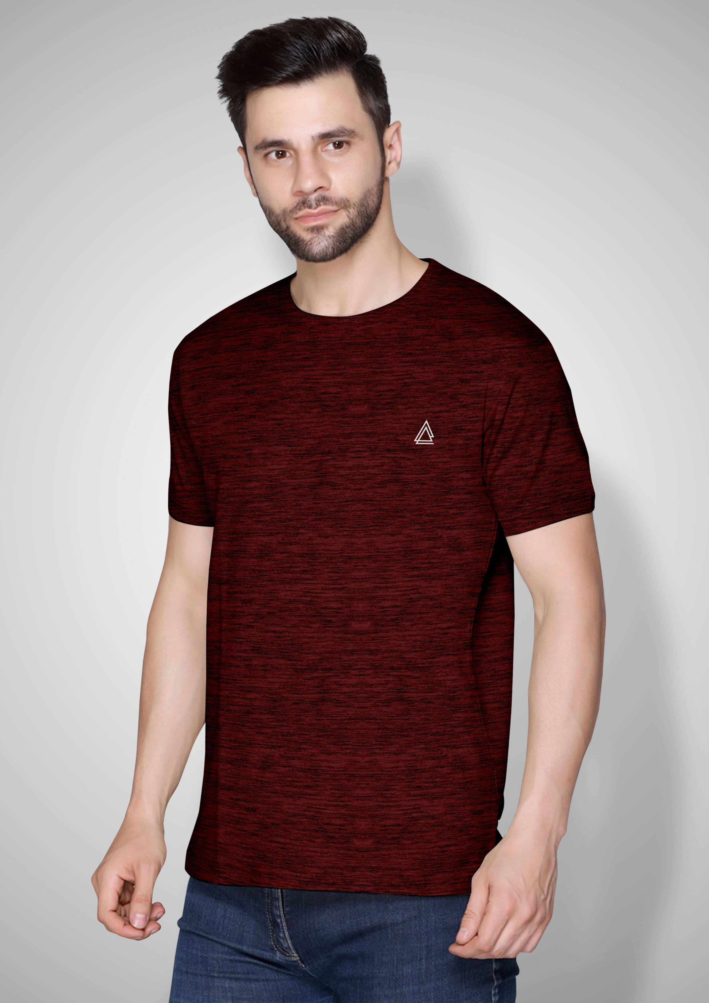 FTX Men Polyester Regular Fit Solid T-Shirt ( Dark Red ) FTX Men Polyester Regular Fit Solid T-Shirt ( Dark Red )