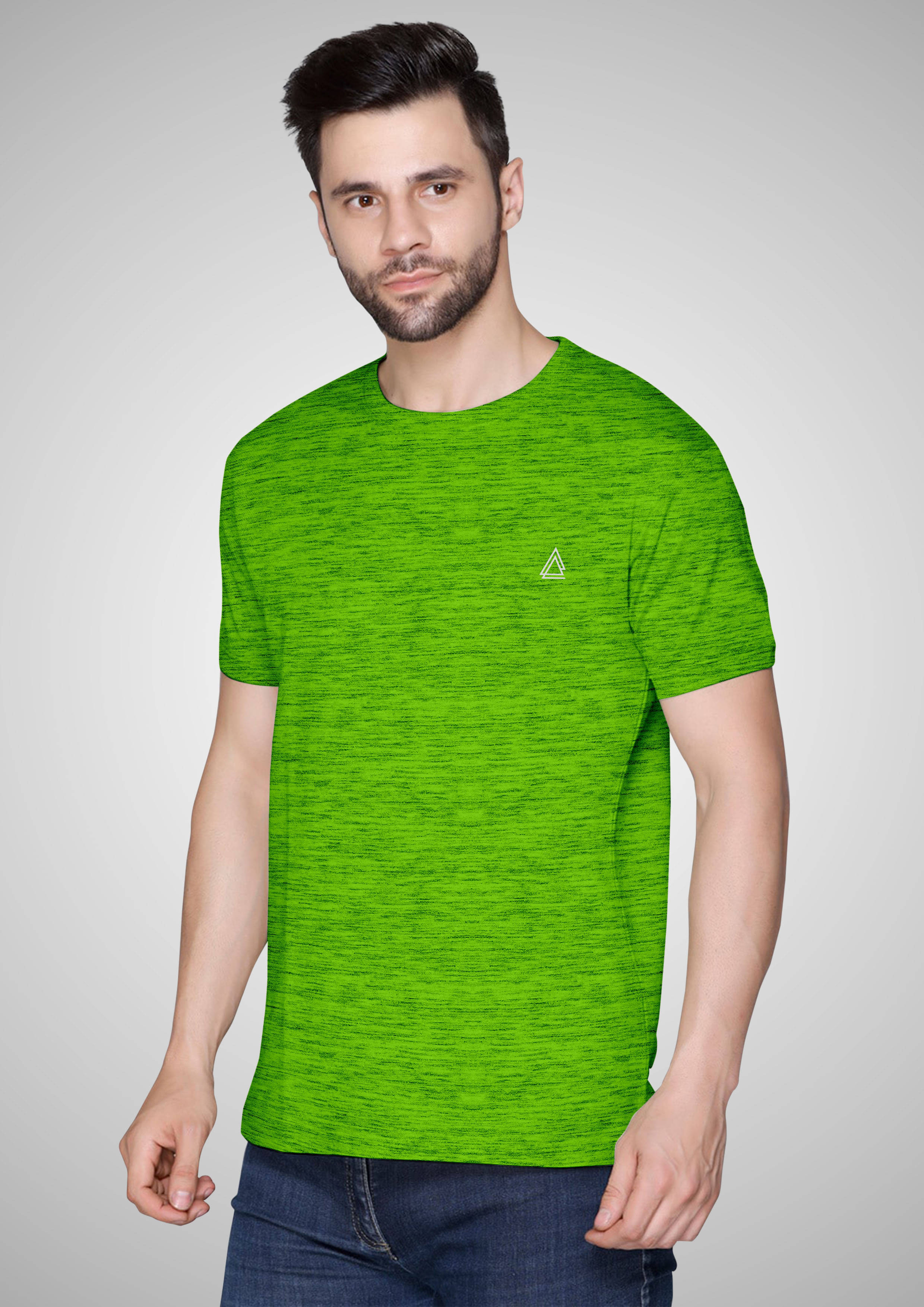     			FTX Men Polyester Regular Fit Solid T-Shirt ( Green )