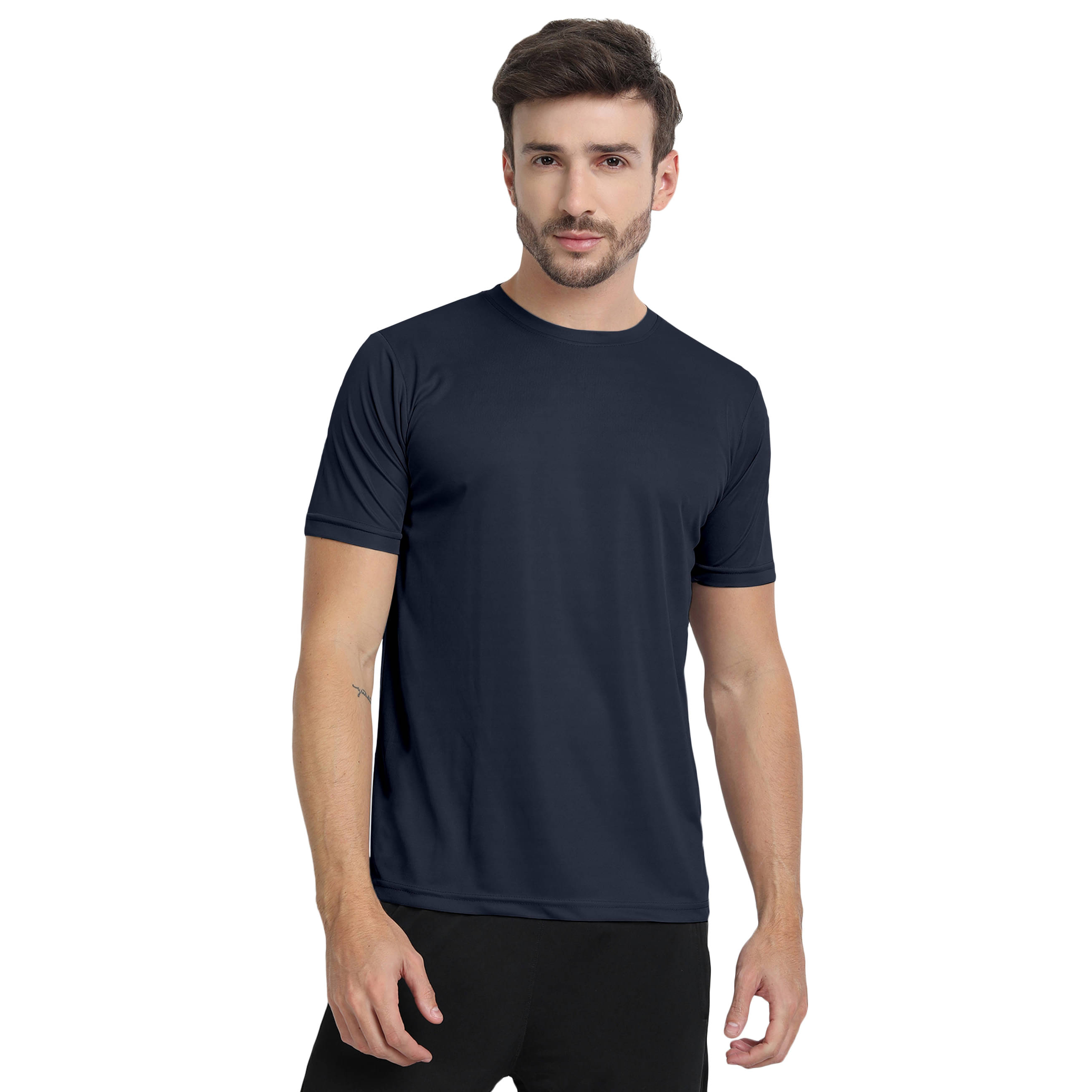 FTX Men Polyester Regular Fit Solid T-Shirt ( Dark Grey ) FTX Men Polyester Regular Fit Solid T-Shirt ( Dark Grey )