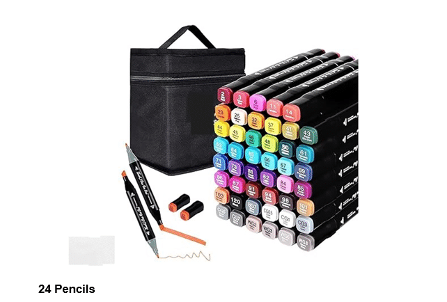     			HAYAGRIVA EXPORT COLOUR DUAL TIP Color Pencils Shaped Color Pencils (Set of 24, Multicolor)