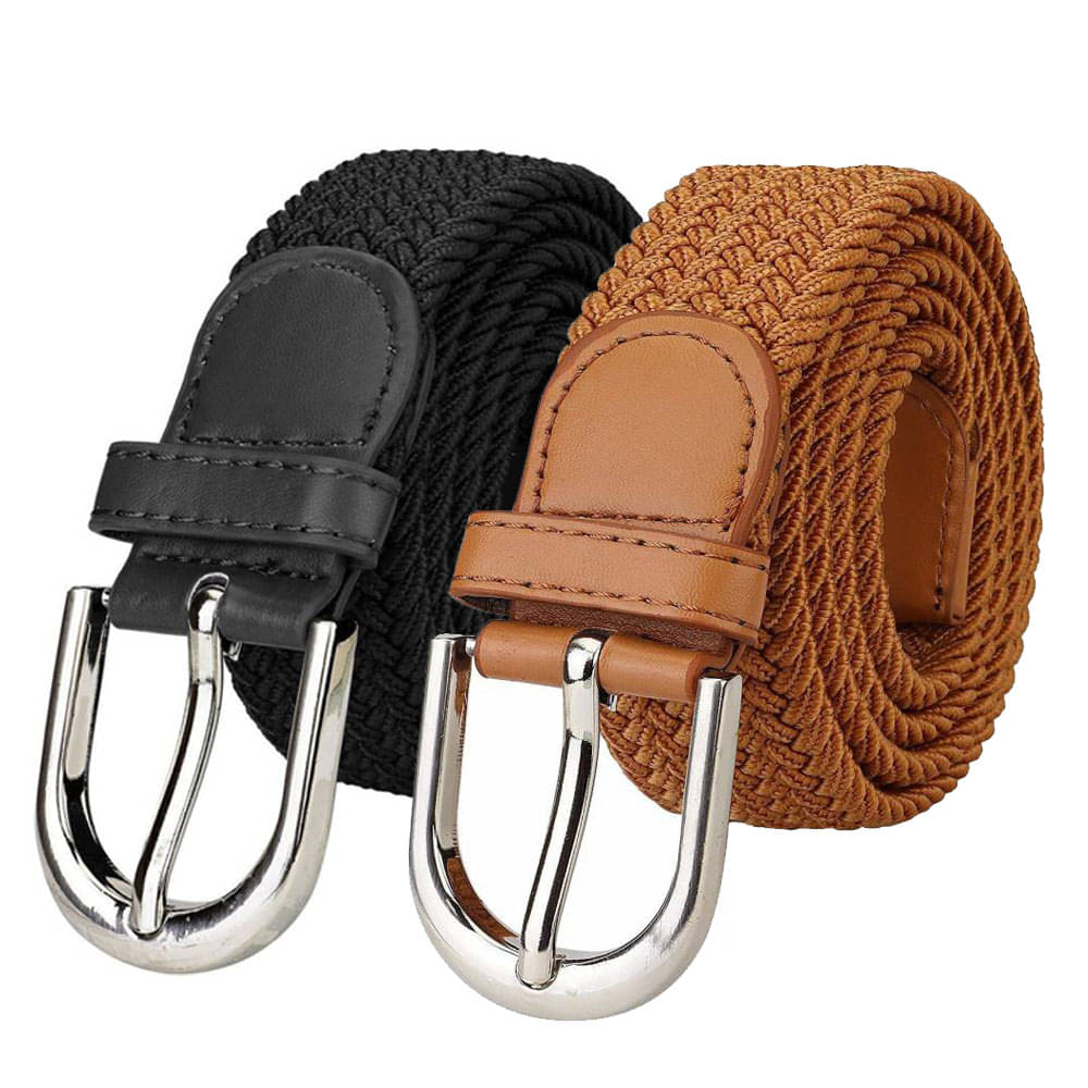     			Kastner Canvas Girls Braided Belt ( Pack of 2 )