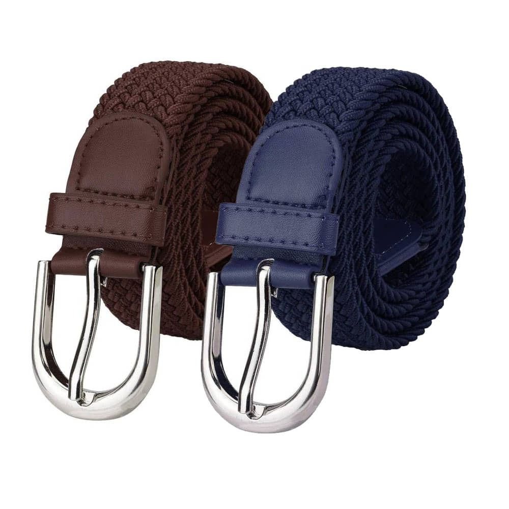 Kastner Canvas Girls Braided Belt ( Pack of 2 )