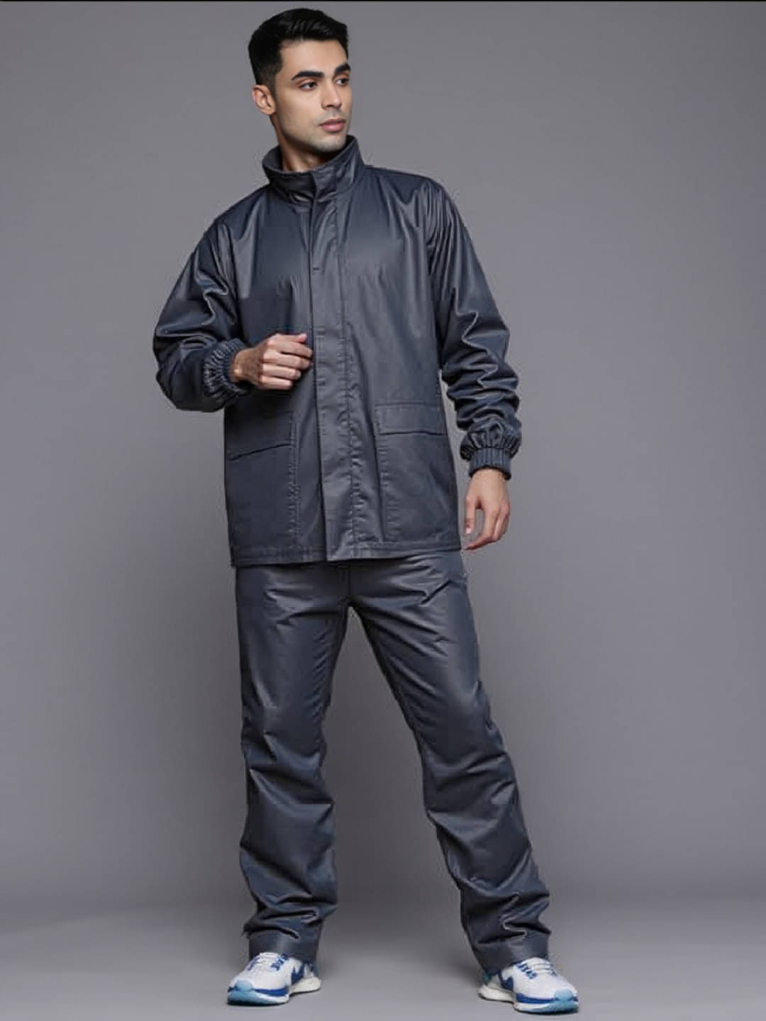     			MAYKR Black Polyester Men's Rain Suit ( Pack of 1 )
