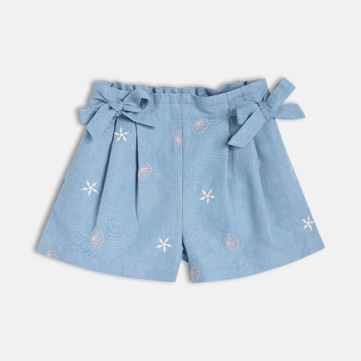     			MINI KLUB Pack of 1 Girls Cotton Shorts ( Blue )