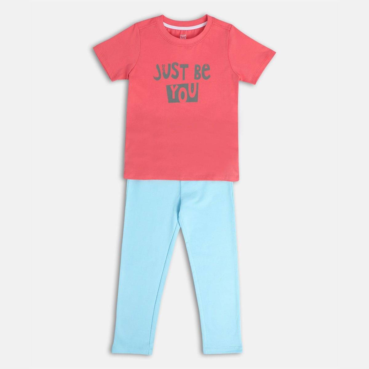     			MINI KLUB Pack of 1 Boys Cotton T-Shirt & Pants Set ( Multicolor )