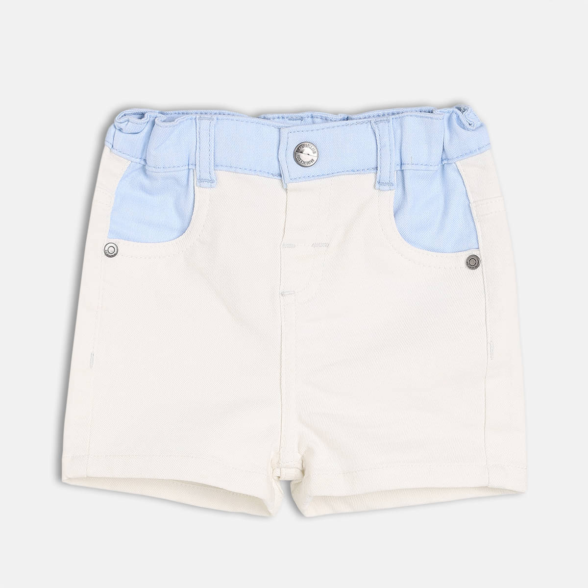     			MINI KLUB Pack of 1 Cotton Shorts For Baby Boys ( White )