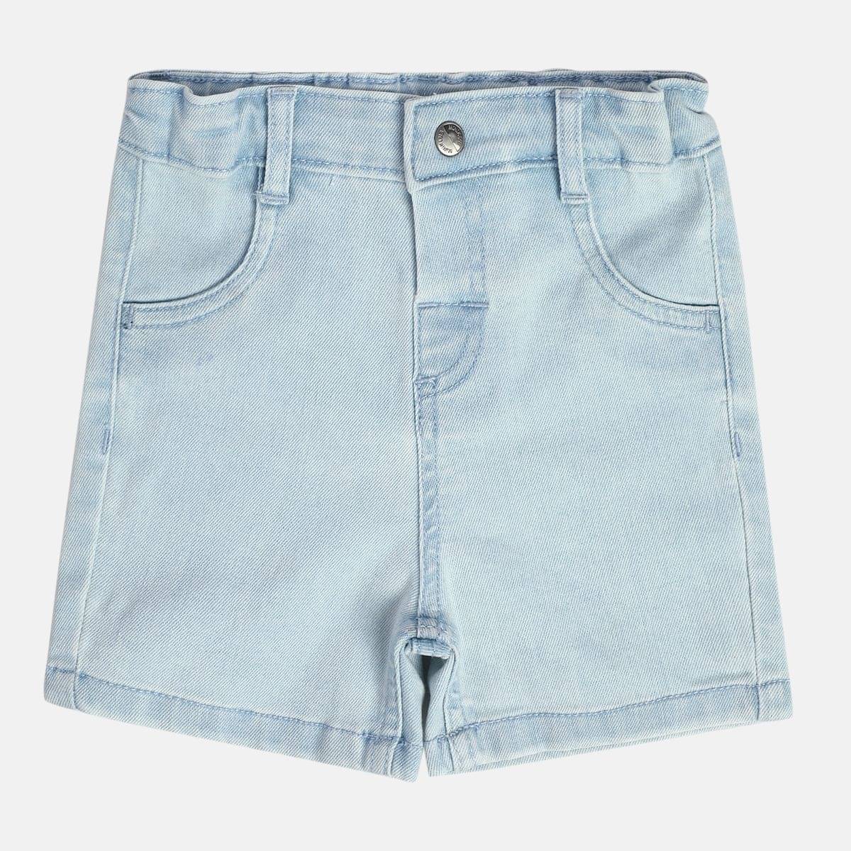     			MINI KLUB Pack of 1 Cotton Shorts For Baby Boys ( Blue )