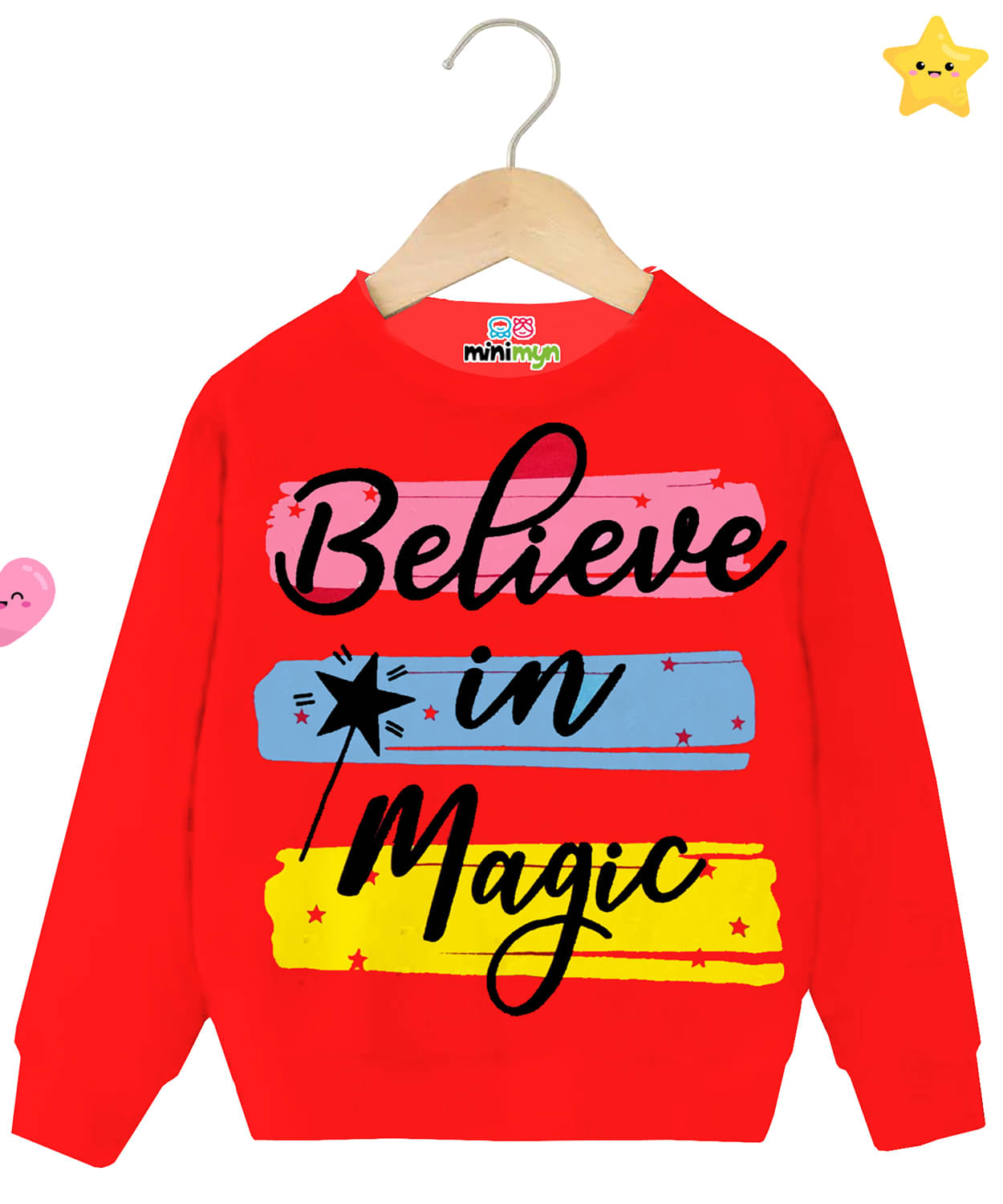     			MINI MYN Pack of 1 Girls Fleece Sweatshirt ( Multicolor 1 )