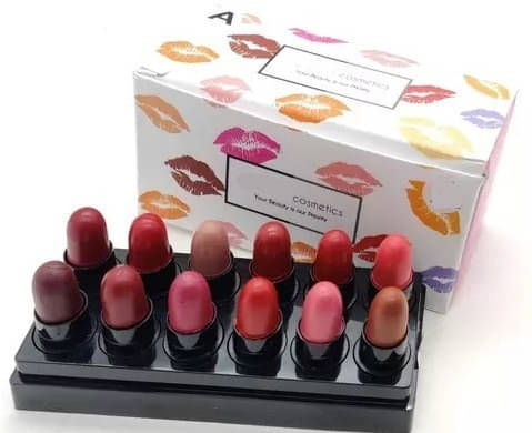     			Mixonshun Multi Matte Long Lasting Crayon Lipstick ( Pack of 12 )
