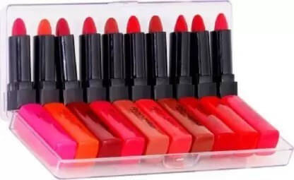 Mixonshun Multi Matte Long Lasting Liquid Lipstick ( Pack of 10 ) Mixonshun Multi Matte Long Lasting Liquid Lipstick ( Pack of 10 )