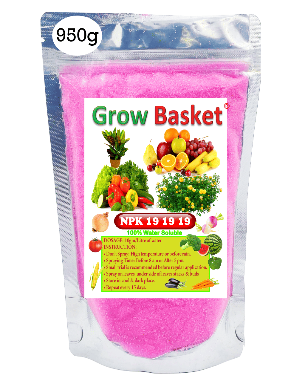 NPK 19:19:19 for Plants | 100% Water Soluble Fertilizer for Vegetables, Fruits, Flowers, Indoor & Outdoor Plants | Promotes Growth, Roots & Flowering | Garden Use     			NPK 19:19:19 for Plants | 100% Water Soluble Fertilizer for Vegetables, Fruits, Flowers, Indoor & Outdoor Plants | Promotes Growth, Roots & Flowering | Garden Use