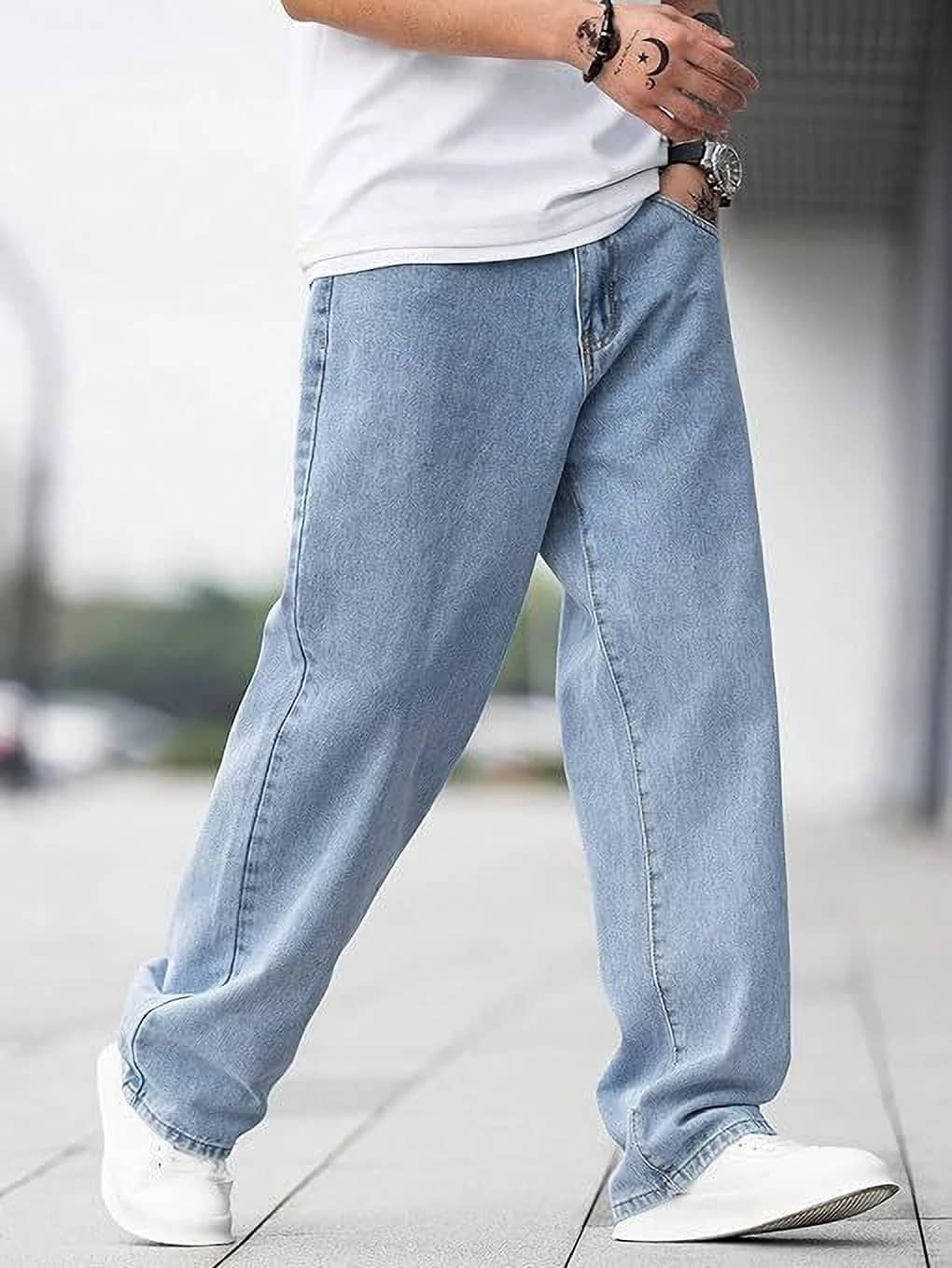 PODGE Clean Look Men's Jeans - Light Blue ( Pack of 1 ) - Jeans | Buy online on ZillyBuy
