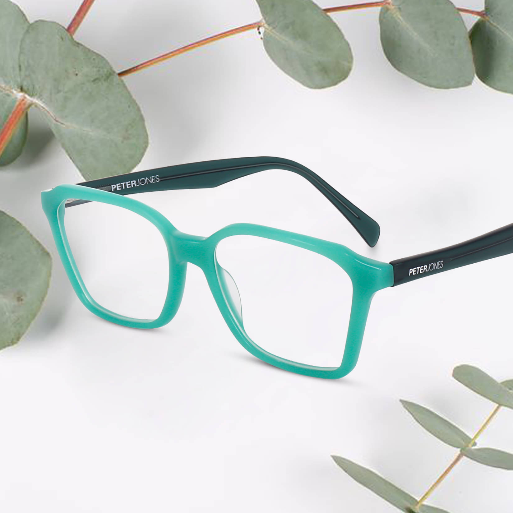     			Peter Jones Green Square Eyeglass Frame ( Pack of 1 )