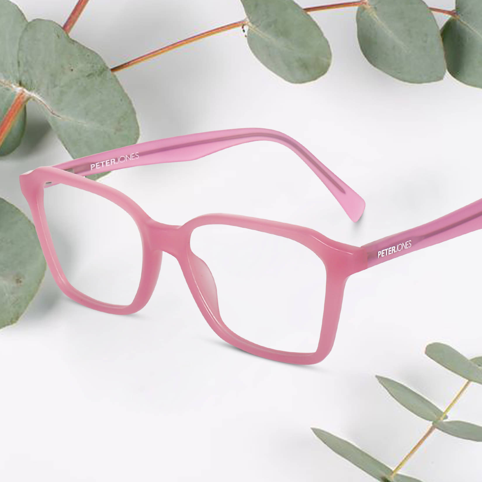 Peter Jones Pink Square Eyeglass Frame ( Pack of 1 ) Peter Jones Pink Square Eyeglass Frame ( Pack of 1 )