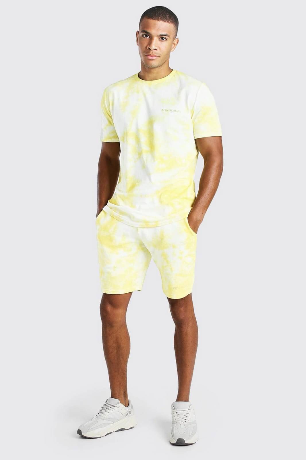     			Pink Angel Men's T-shirt With Shorts Co-Ords Set ( Pack of 1 , Yellow )