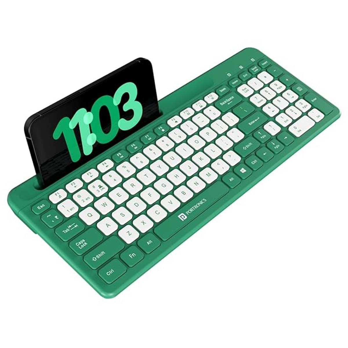     			Portronics Green Wireless Laser Keyboard