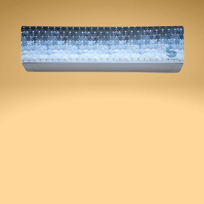     			REKHOLA Single Poly-Cotton Blue AC Cover for 1.5 Ton Split AC