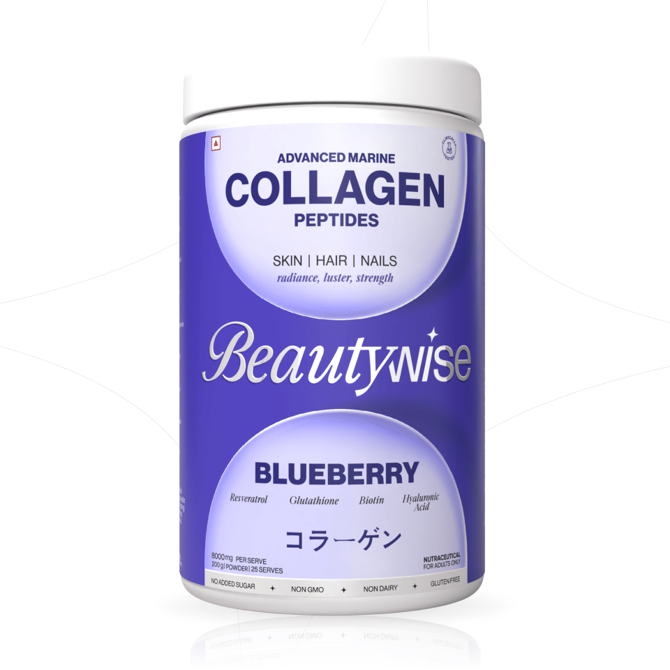 Beautywise anti-aging Collagen with Glutathione- HA & Biotin(Blueberry)(250gm)