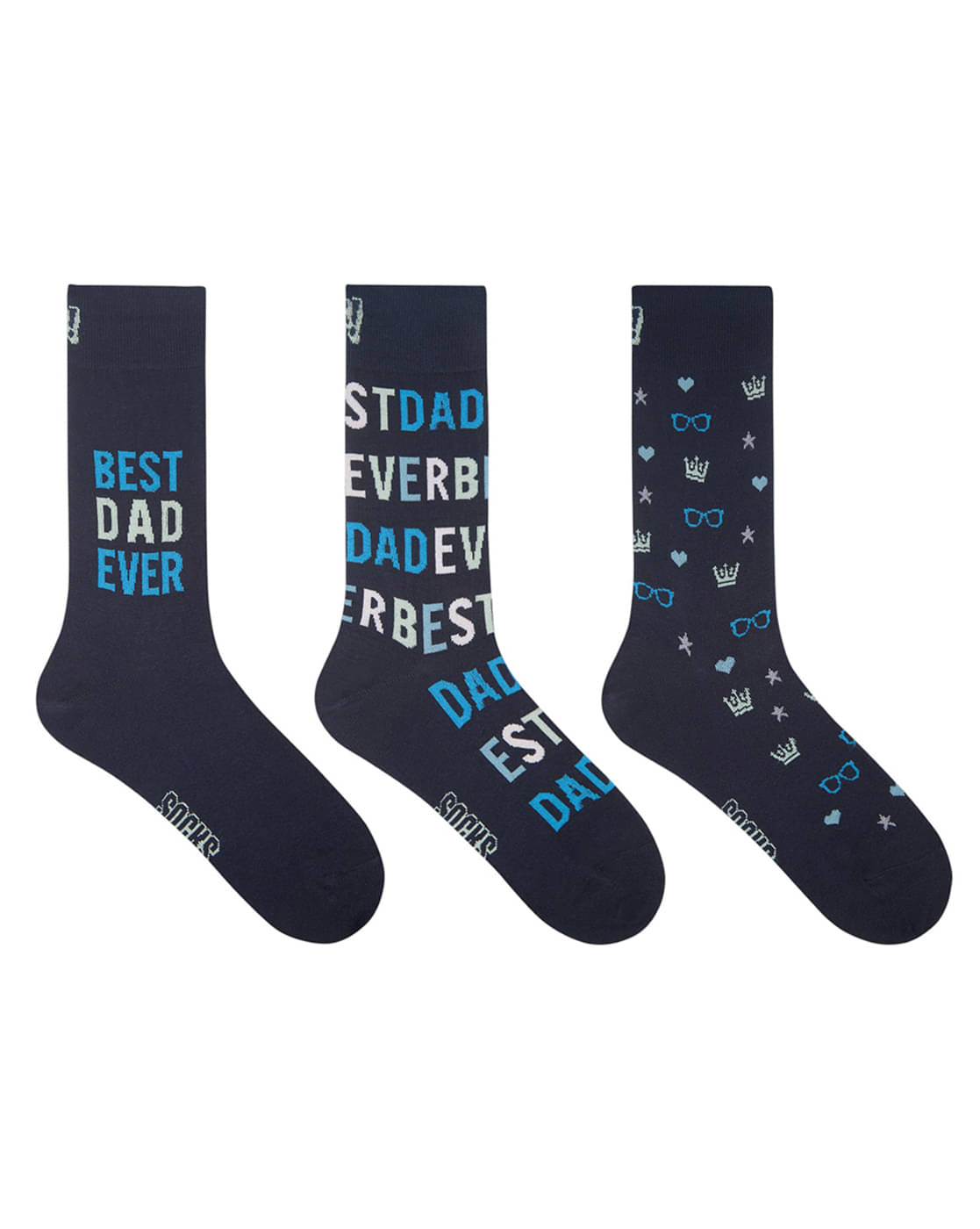 SOCKSXPRESS Pack of 3 Men's Cotton Full Length Socks ( Navy Blue ) SOCKSXPRESS Pack of 3 Men's Cotton Full Length Socks ( Navy Blue )