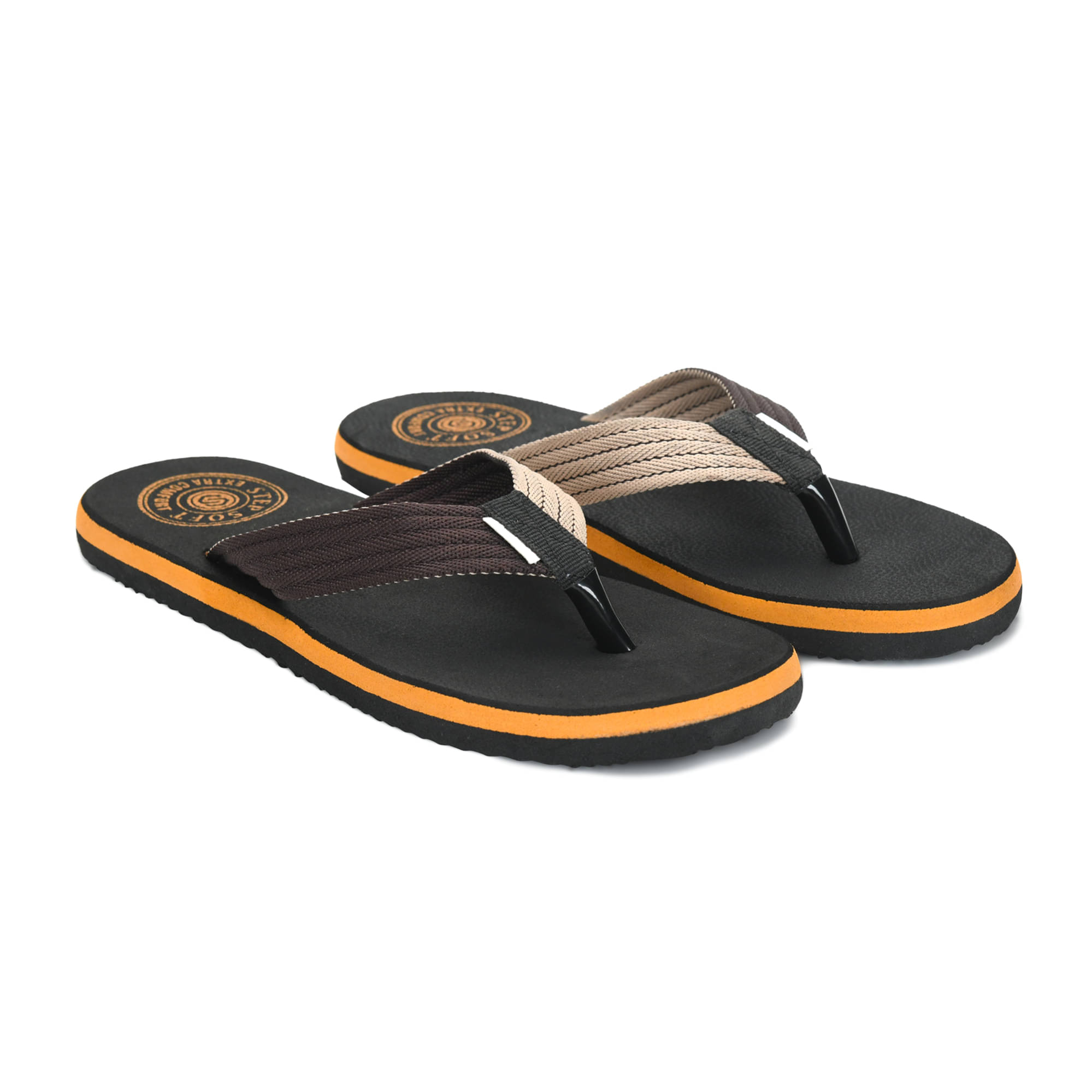     			STEPSOFT Orange Men's Daily Slipper