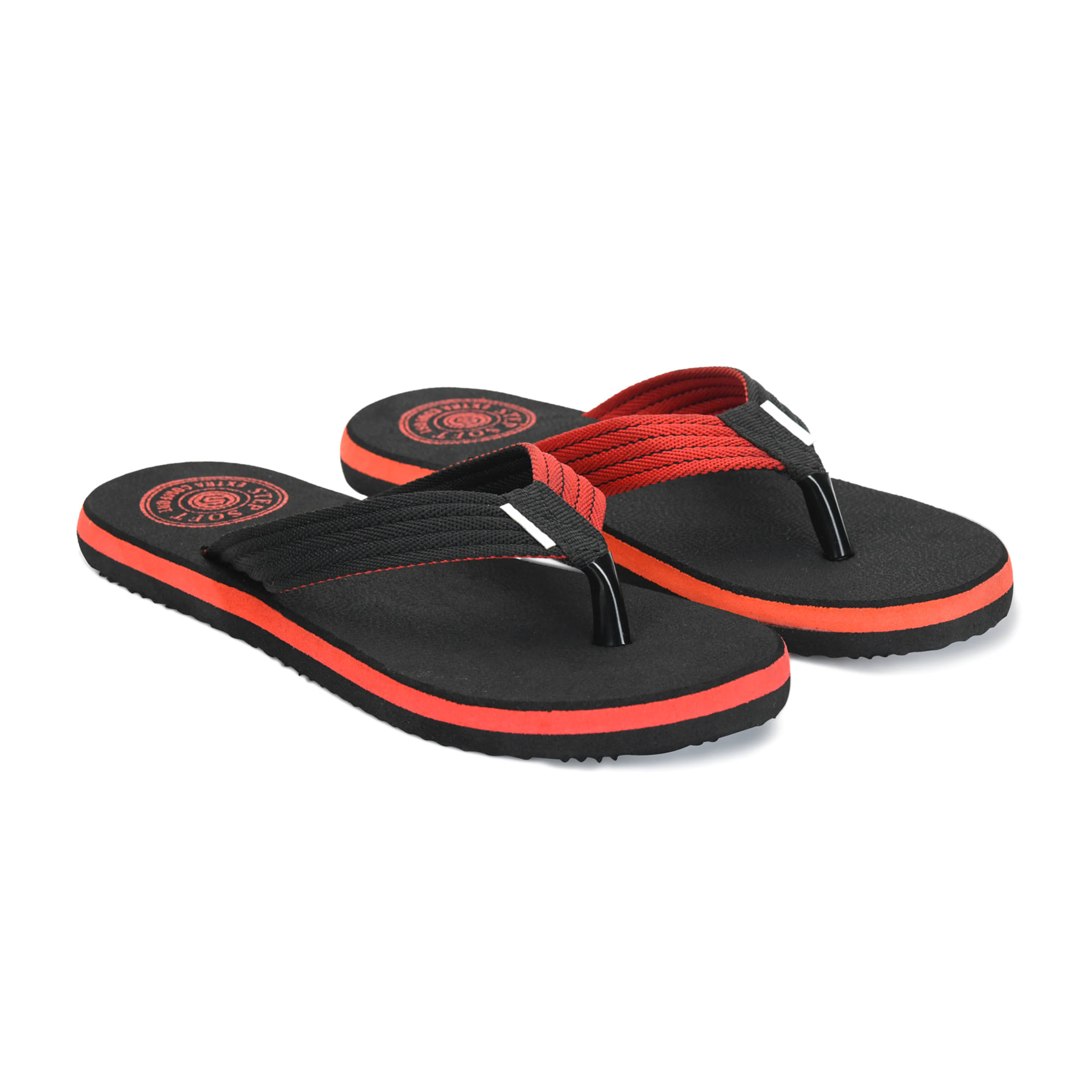     			STEPSOFT Red Men's Daily Slipper