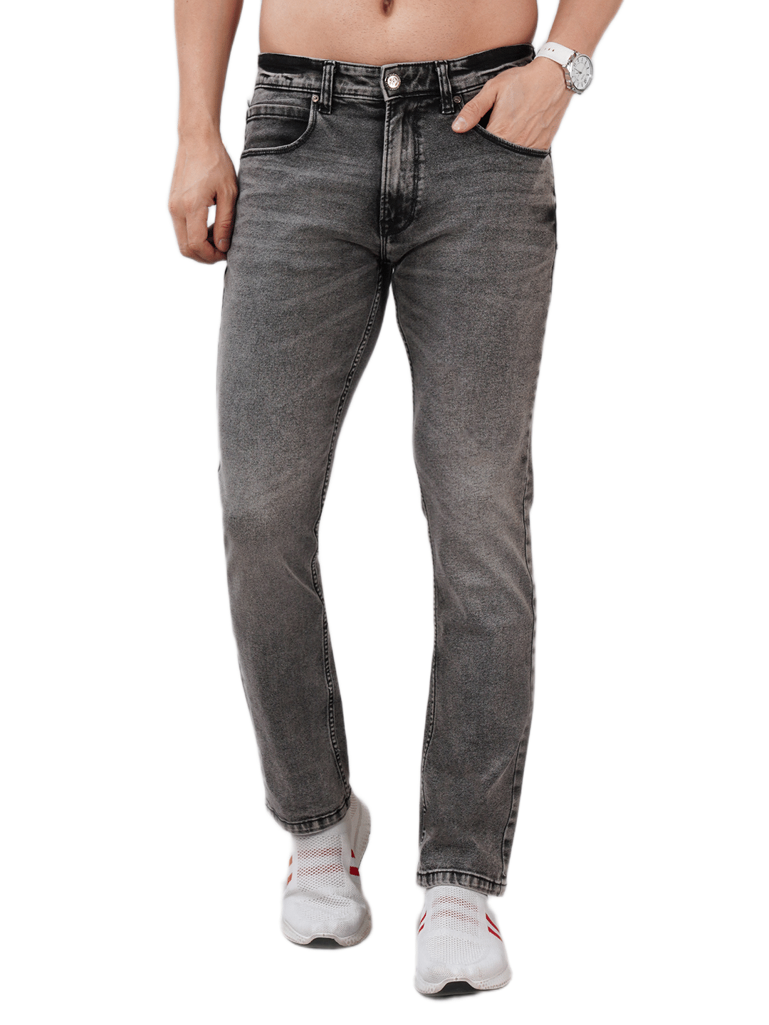     			Sand Dunes Slim Fit Distressed Men's Jeans - Grey ( Pack of 1 )
